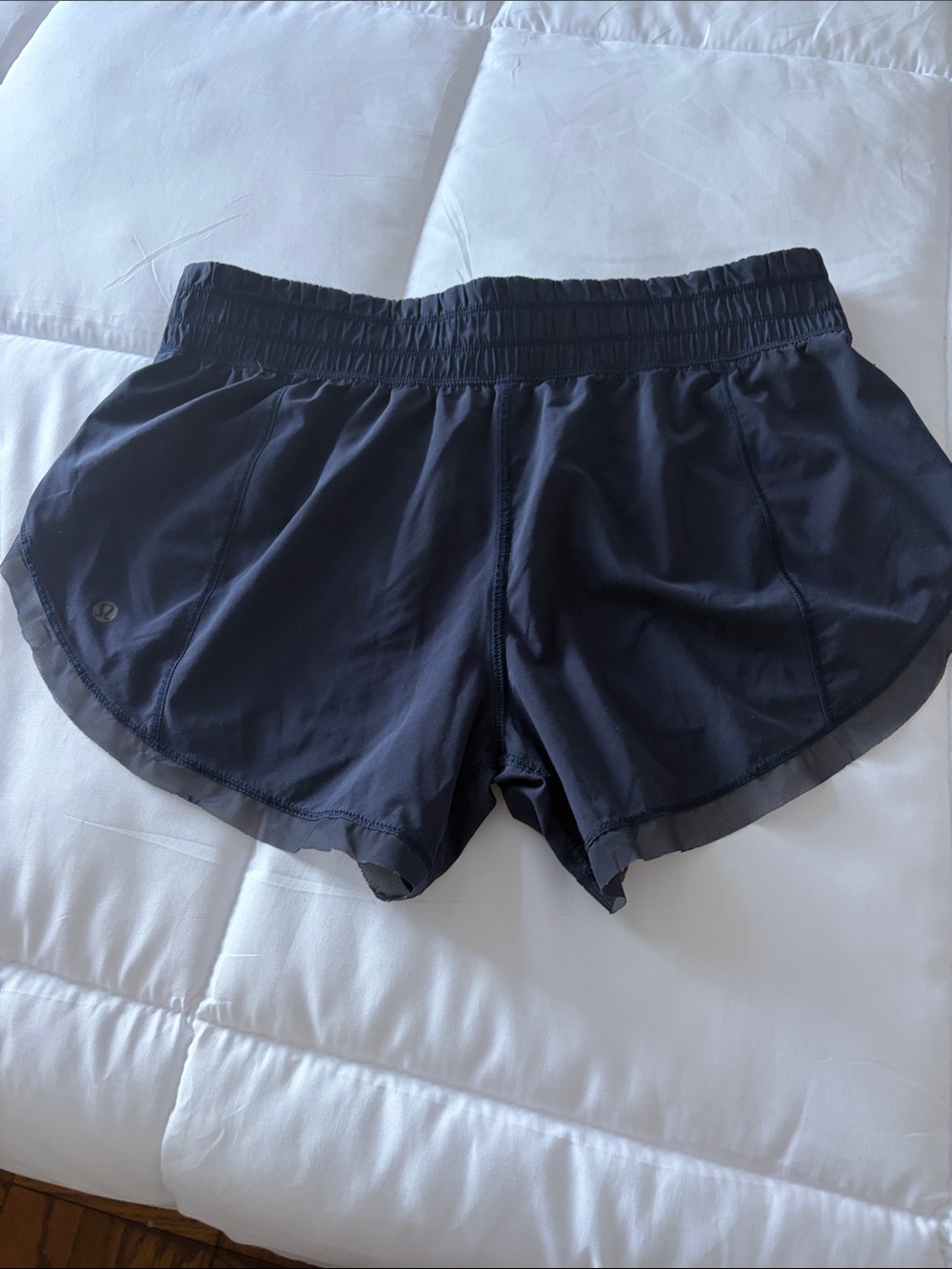 lululemon athletica Women's navy Athletic Running Shorts